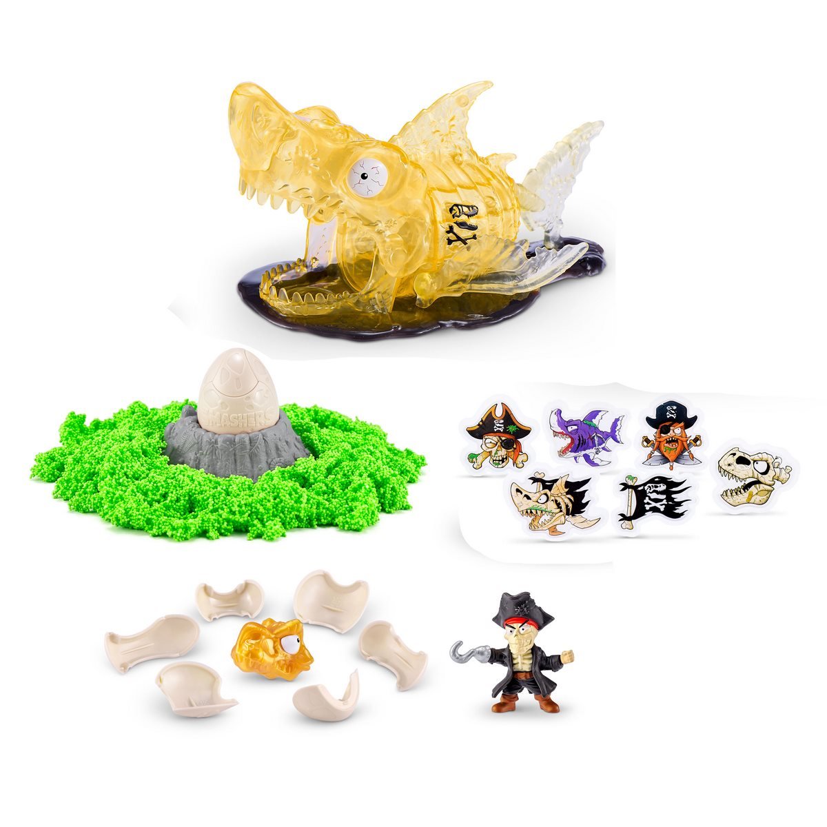 Calavera Gigante Smashers Dino Island Zuru - Rojo